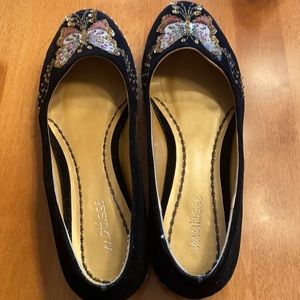 velvet flats